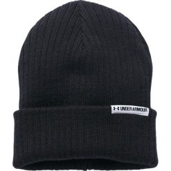 Under Armour Boyfriend Cuff Beanie 1299904-001. Czarne czapki damskie Under Armour, bez wzorów, z materiału. W wyprzedaży za 79,99 zł.