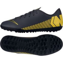 Buty piłkarskie Nike Mercurial Vapor 12 Club Tf M AH7386-070. Szare buty sportowe męskie Nike, ze skóry, na sznurówki, do piłki nożnej. W wyprzedaży za 269,00 zł.
