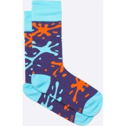 Soxy - Skarpety Kleksy. Szare skarpetki męskie Soxy, z bawełny. W wyprzedaży za 17,90 zł.