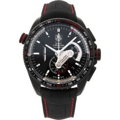 ZEGAREK TAG HEUER GRAND CARERRA CAV5185.FC6237. Czarne zegarki męskie TAG HEUER. Za 36890,00 zł.