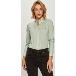 Polo Ralph Lauren - Koszula bawełniana. Zielone koszulki damskie polo Polo Ralph Lauren, s, bez wzorów, z bawełny, klasyczne, polo, z długim rękawem. Za 539,90 zł.