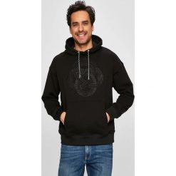 Armani Exchange - Bluza. Czarne bluzy męskie Armani Exchange, xl, z nadrukiem, z elastanu, z kapturem, bez rękawów, z kapturem. W wyprzedaży za 359,90 zł.