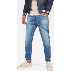 G-Star Raw - Jeansy. Niebieskie jeansy męskie G-Star RAW, z aplikacjami, retro. Za 469,90 zł.