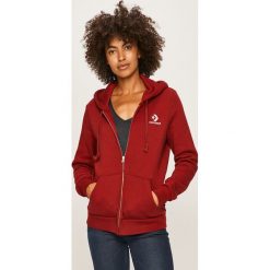 Converse - Bluza. Brązowe bluzy damskie Converse, s, bez wzorów, z bawełny, bez rękawów, z kapturem. W wyprzedaży za 239,90 zł.