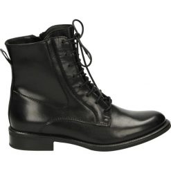 Botki - 277008FY P NE. Czarne botki damskie skórzane marki Venezia, na obcasie. Za 399,00 zł.