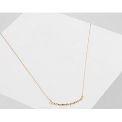 Naszyjniki damskie: Whistles SEED BEAD CURVE NECKLACE Naszyjnik goldcoloured