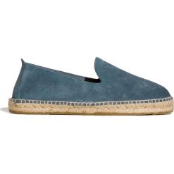 Espadryle MANEBI HAMPTONS. Niebieskie espadryle męskie Manebi, bez wzorów, ze skóry. Za 420,00 zł.