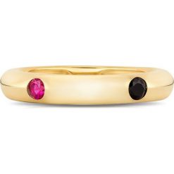 PROMOCJA Srebrny Pierścionek - srebro 925, Rubin syntetyczny,spinel. Szare pierścionki damskie W.KRUK, z cyrkonią, srebrne. W wyprzedaży za 69,00 zł.