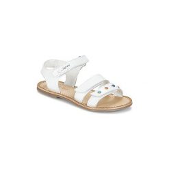 Sandały Dziecko Kickers DIABLOTIN. Białe sandały dziewczęce Kickers, bez zapięcia. Za 175,20 zł.