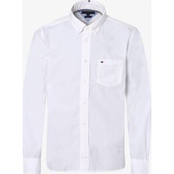 Tommy Hilfiger - Koszula męska, biały. Białe koszule męskie TOMMY HILFIGER, m, bez wzorów, eleganckie, button down, bez rękawów. Za 279,95 zł.