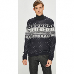 Jack & Jones - Sweter. Szare swetry klasyczne męskie Jack & Jones, l, z dzianiny, z okrągłym kołnierzem. Za 129,90 zł.