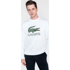 Lacoste Bluza Biały. Białe bluzy męskie Lacoste, xl, z nadrukiem, z bawełny, bez kołnierzyka, bez rękawów, bez kaptura. Za 490,95 zł.