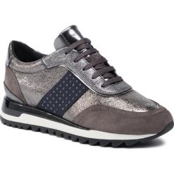 Sneakersy GEOX - D Tabelya A D94AQA 0VIBN C9H6J Lead/Chestnut. Szare półbuty damskie Geox, z zamszu. W wyprzedaży za 379,00 zł.