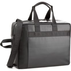 Torba na laptopa TRUSSARDI JEANS - San Diego 71B00048 K299. Czarne torby męskie skórzane Trussardi Jeans, bez wzorów, z jeansu. W wyprzedaży za 419,00 zł.