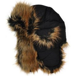 Czapka damska Uszanka Alaska czarno-brązowa. Szare czapki zimowe damskie marki Art of Polo, z wełny. Za 42,47 zł.