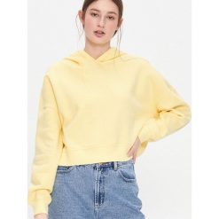 Bluza oversize z kapturem - Żółty. Żółte bluzy damskie House, s, bez wzorów, bez rękawów, z kapturem. W wyprzedaży za 34,99 zł.