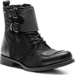Kozaki KAZAR - Tadeu 31451-29-N0 Black. Czarne buty zimowe męskie Kazar, z nubiku, ze sprzączką. Za 629,00 zł.