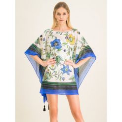 Tunika Tory Burch Printed Beach Caftan 57069. Bluzki damskie Tory Burch, m, bez wzorów, z jedwabiu, bez kołnierzyka, bez rękawów. W wyprzedaży za 799,00 zł.