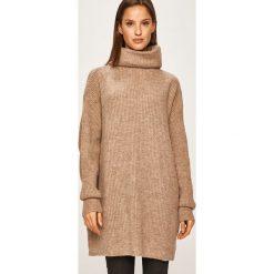 Answear - Sweter. Różowe swetry damskie ANSWEAR, uniwersalny, bez wzorów, z wełny, bez rękawów, bez kaptura. W wyprzedaży za 79,90 zł.