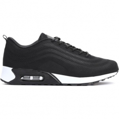 Czarno-Białe Buty Sportowe Living The Dream. Białe buty skate męskie Born2be, z materiału, na sznurówki. Za 99,99 zł.