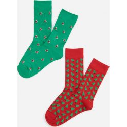 Skarpety 2 pack - Zielony. Zielone skarpetki męskie Reserved, bez wzorów. Za 29,99 zł.