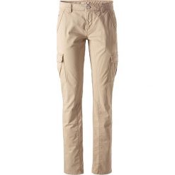 Bojówki "Monroe" - Skinny fit - w kolorze beżowym. Brązowe bojówki damskie l, w paski. W wyprzedaży za 175,95 zł.