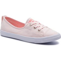 Tenisówki CONVERSE - Ctas Ballet Lace Slip 564313C Washed Coral/Turf Orange. Pomarańczowe półbuty damskie Converse, bez wzorów, z gumy, bez zapięcia. W wyprzedaży za 189,00 zł.