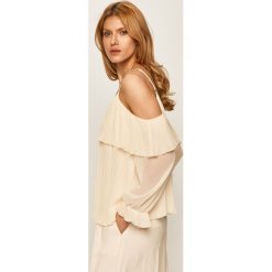 Twinset - Bluzka. Czarne bluzki damskie Twinset, s, bez wzorów, z poliesteru, bez kołnierzyka, z długim rękawem. W wyprzedaży za 499,90 zł.