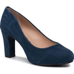 Półbuty UNISA - Numis Classic F19 Ks Darkjean. Niebieskie półbuty damskie Unisa, bez wzorów, ze skóry, eleganckie, bez obcasa, na obcasie, bez zapięcia. Za 389,00 zł.