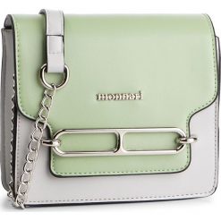 Torebka MONNARI - BAG6180-008 Grey With Green. Szare listonoszki damskie Monnari, bez wzorów, ze skóry ekologicznej, bez dodatków. W wyprzedaży za 99,00 zł.