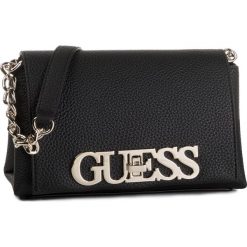 Torebka GUESS - Uptown Chic (VG) Mini HWVG73 01780 BLA. Czarne listonoszki damskie Guess, z aplikacjami, ze skóry ekologicznej, eleganckie, bez dodatków. Za 379,00 zł.