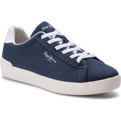 Sneakersy PEPE JEANS - Roland Basic PMS30522 Navy 595. Niebieskie sneakersy męskie Pepe Jeans, na co dzień, bez wzorów, z jeansu, bez zapięcia. W wyprzedaży za 179,00 zł.