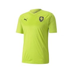 Puma Koszulka wyjazdowa Czech Republic, MĘŻCZYŹNI 756502-03 | ZIELONY XL. Zielone koszulki męskie Puma, xl, bez wzorów, bez kołnierzyka, bez rękawów. W wyprzedaży za 279,21 zł.