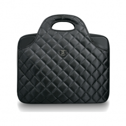 Port Designs Firenze 15.6"-16" czarna. Czarne torby na laptopa marki Port Designs, w paski, z materiału, pikowane. Za 199,00 zł.