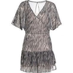 AllSaints MARLEY ZEBRA Sukienka letnia braun. Pomarańczowe sukienki damskie marki AllSaints, na lato, bez wzorów, z poliesteru, bez kołnierzyka, bez rękawów. W wyprzedaży za 403,60 zł.