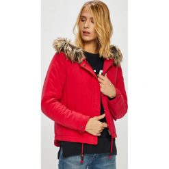 Only - Kurtka. Szare kurtki damskie ONLY, l, z materiału, z kapturem. Za 219,90 zł.