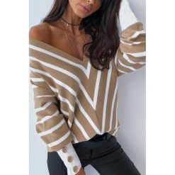 Bluzka damska PELINDA BEIGE. Brązowe bluzki damskie s. W wyprzedaży za 69,00 zł.