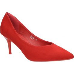 Szpilki casu lt-98p. Czółenka damskie Casu, bez wzorów, z zamszu, eleganckie, bez obcasa, na obcasie, bez zapięcia. Za 99,99 zł.