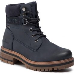 Trapery TOM TAILOR - 799000600 Navy. Niebieskie trapery damskie Tom Tailor, ze skóry ekologicznej, klasyczne, bez obcasa, bez zapięcia. Za 299,00 zł.
