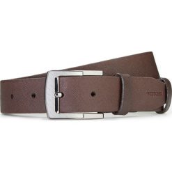 Pasek męski 87-8M-306-4. Pomarańczowe paski męskie Wittchen, w paski, klasyczne. Za 139,90 zł.