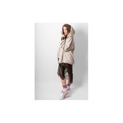 OVERSIZE FLUFFY HOODIE. Szare bluzy damskie marki Rest_factory, z aplikacjami, z gumy, bez rękawów. Za 349,90 zł.