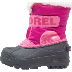 Sorel Śniegowce tropic pink/deep blush. Czerwone kozaki dziewczęce marki Sorel, z materiału. Za 229,00 zł.