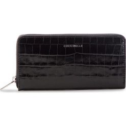 Duży Portfel Damski COCCINELLE - DW8 Metallic Croco E2 DW8 11 04 01 Noir 001. Czarne portfele damskie Coccinelle, ze skóry. Za 699,90 zł.