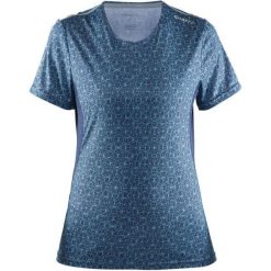 Craft Koszulka Mind Ss Blue Xs. Niebieskie topy sportowe damskie Craft, xs, bez wzorów, z materiału, bez kołnierzyka, bez rękawów, bez kaptura, na fitness i siłownię. W wyprzedaży za 89,00 zł.
