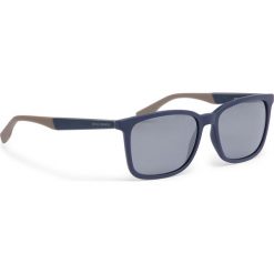 Okulary przeciwsłoneczne BOSS - 0263/S Blue Bluebei GT6. Niebieskie okulary przeciwsłoneczne damskie Boss, z tworzywa sztucznego. W wyprzedaży za 389,00 zł.