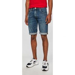 Wrangler - Szorty Colton. Niebieskie spodenki i szorty męskie Wrangler, bez wzorów, z elastanu, casualowe. W wyprzedaży za 219,90 zł.