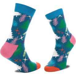 Bielizna: Skarpety Wysokie Unisex HAPPY SOCKS - TRE01-6000 Kolorowy Niebieski