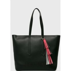 Calvin Klein - Torebka Pop. Szare shopper bag damskie Calvin Klein, z materiału, do ręki, duże. Za 629,90 zł.