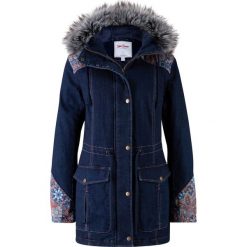Parka zimowa bonprix ciemnoniebieski. Niebieskie parki damskie bonprix, na zimę, bez wzorów, bez kaptura. Za 239,99 zł.
