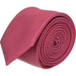 Krawaty męskie: krawat platinum czerwony classic 207